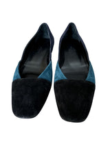 Navy Hermès Flat Shoes, 37 EU