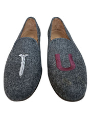Grey Stubbs & Wootton Flat Shoes, 37.5 EU