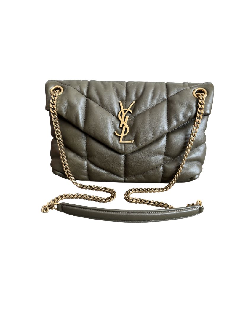 Green Yves Saint Laurent Shoulder Bags