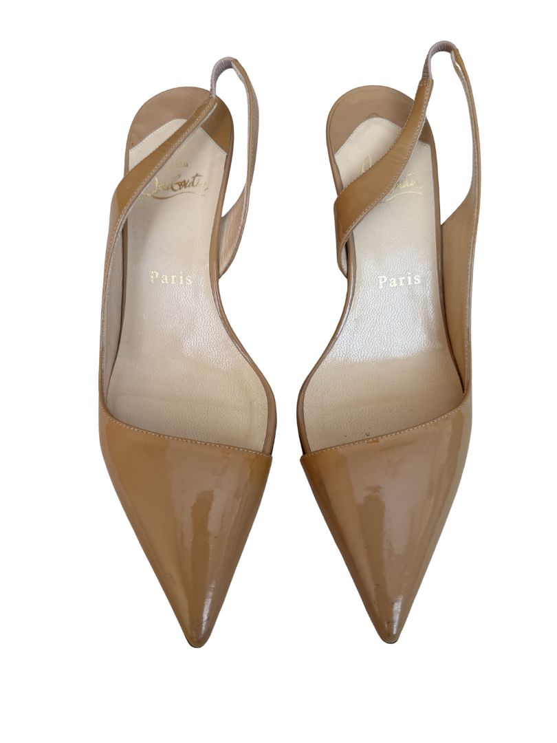 Beige Christian Louboutin Heels, 37.5 EU