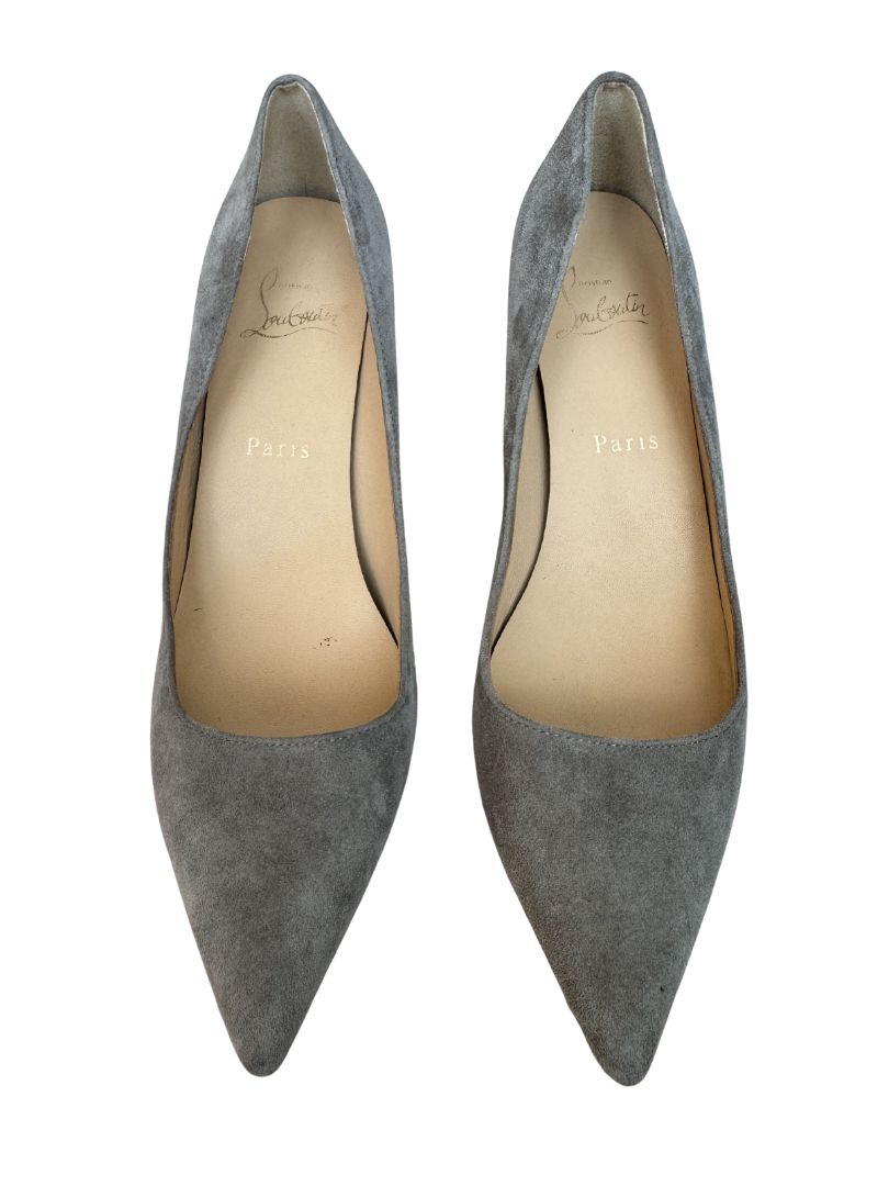 Grey Christian Louboutin Heels, 37 EU