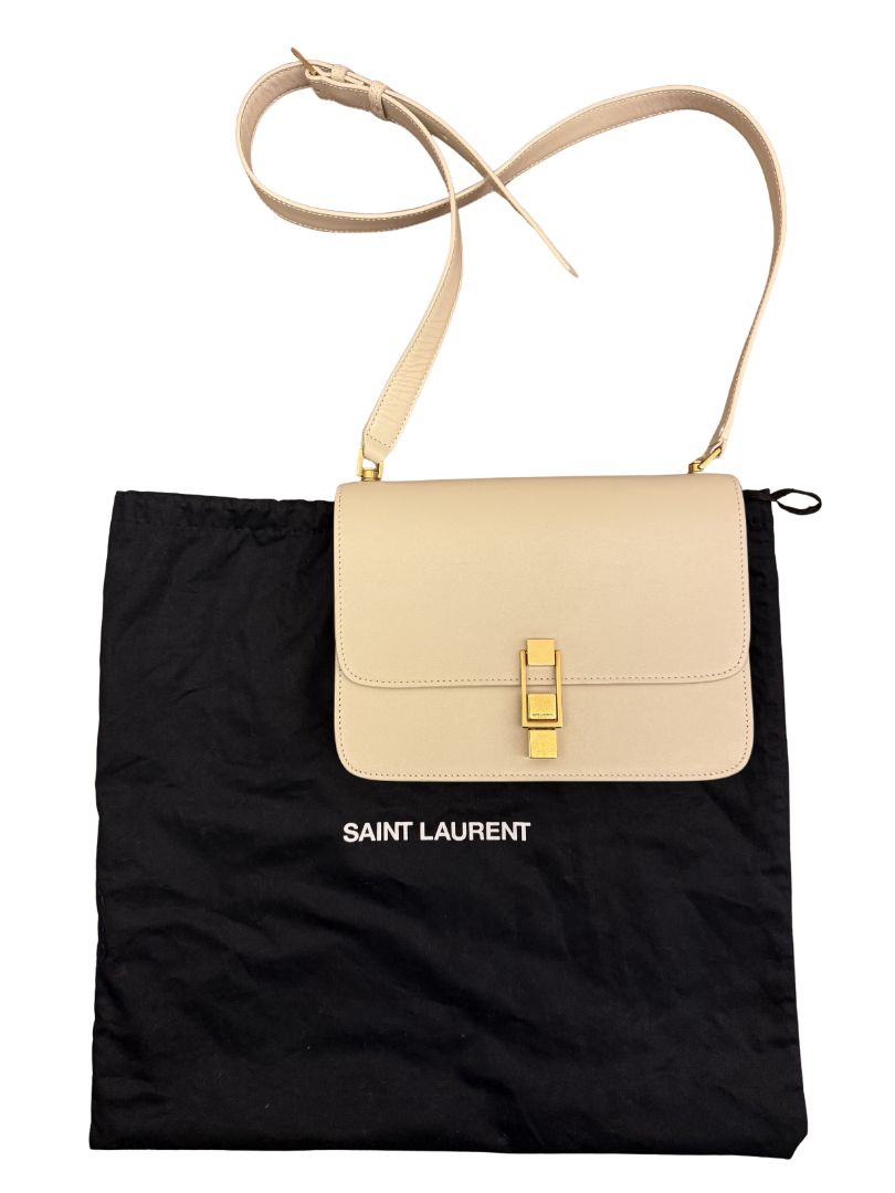 White Saint Laurent Shoulder Bags
