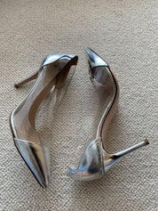 Silver Gianvito Rossi Heels, 37 EU