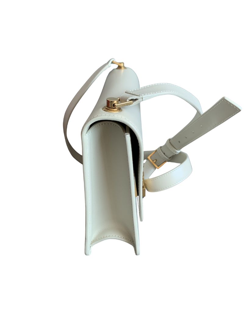 White Saint Laurent Shoulder Bags
