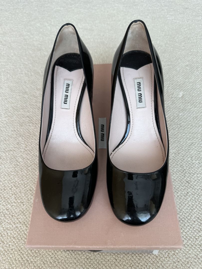 Black Miu Miu Heels, 36.5 EU